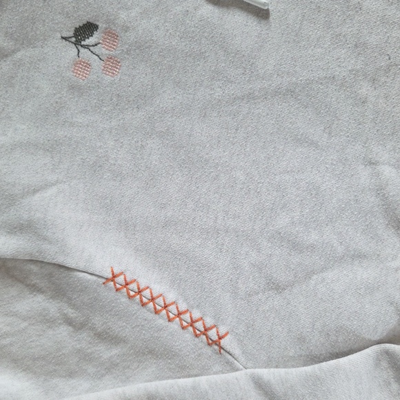 Vans Light Gray Hoodie with Embroidered Accents - Picture 2 of 9